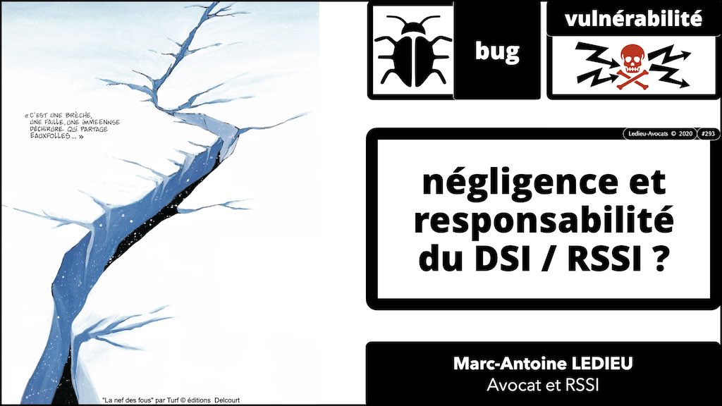 #293 vulnérabilité bug négligence et responsabilité du DSI / RSSI