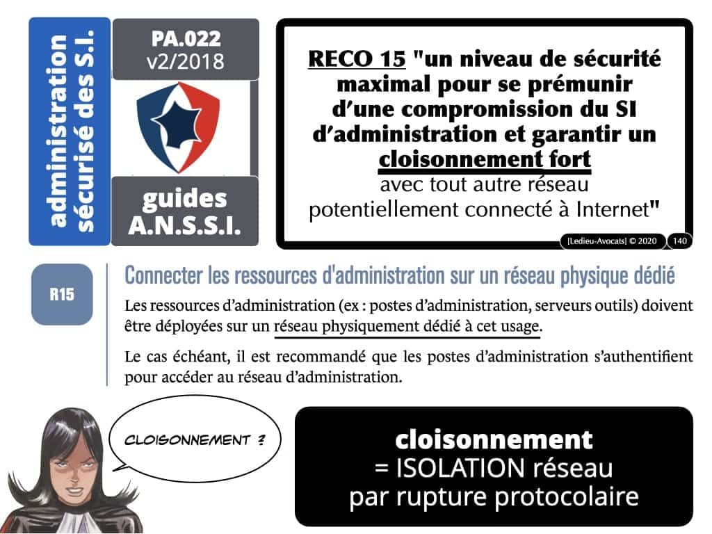 sécurité du réseau d'administration du système d'information : les "recommandations" de l'ANSSI