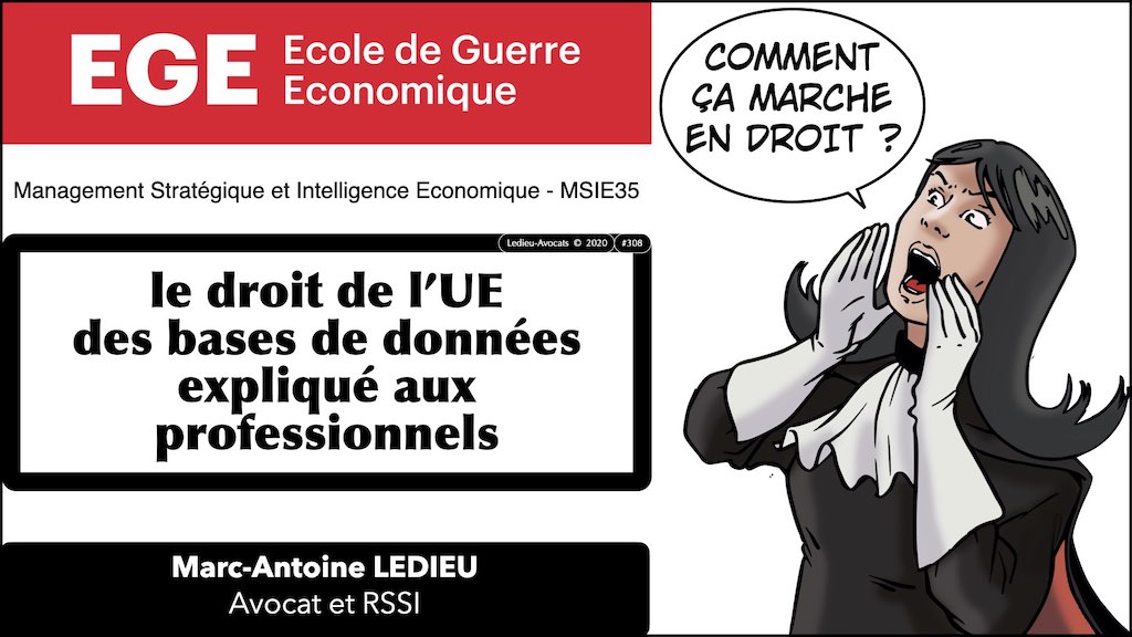 #308 le droit de l'UE sur les bases de données #EGE #MSIE35