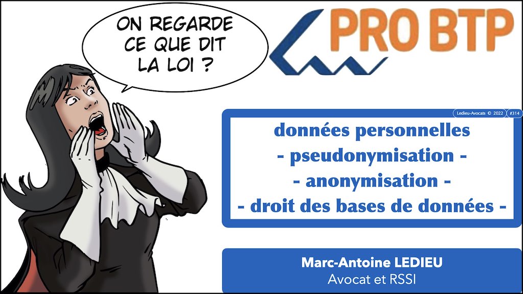 #314 données personnelles ? pseudonymisation ? anonymisation ?