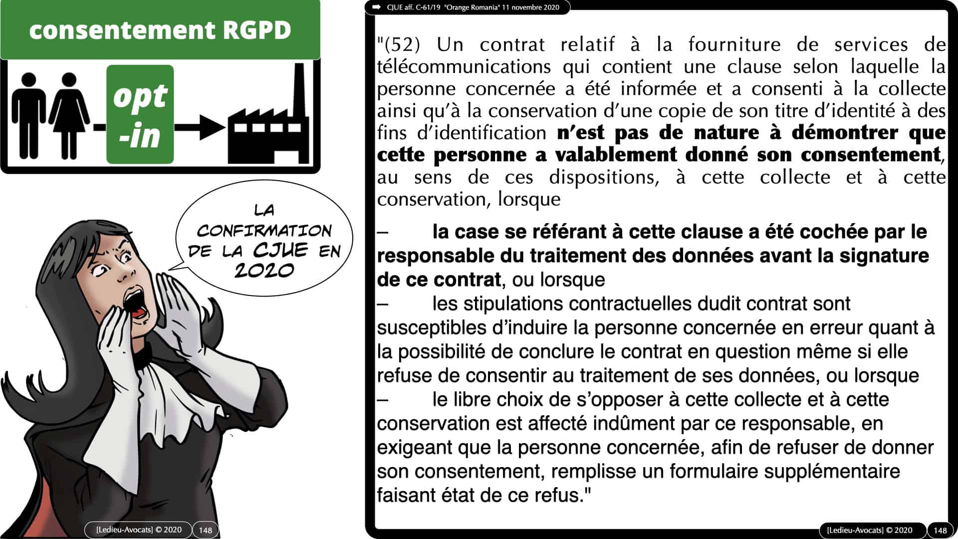 RGPD e-Privacy données personnelles jurisprudence formation Lamy Les Echos 10-02-2021 ©Ledieu-Avocats.148
