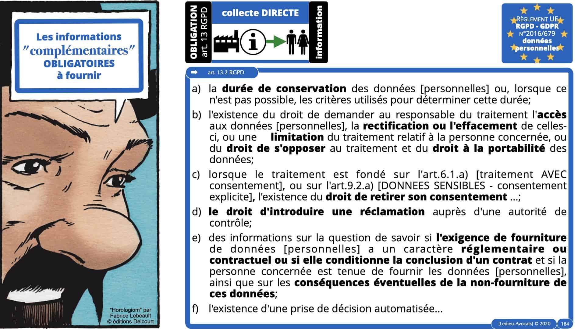 RGPD e-Privacy données personnelles jurisprudence formation Lamy Les Echos 10-02-2021 ©Ledieu-Avocats.184