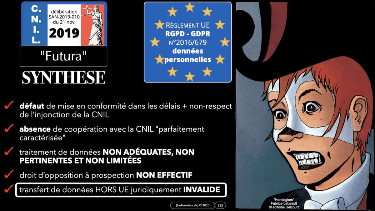 RGPD e-Privacy données personnelles jurisprudence formation Lamy Les Echos 10-02-2021 ©Ledieu-Avocats.315