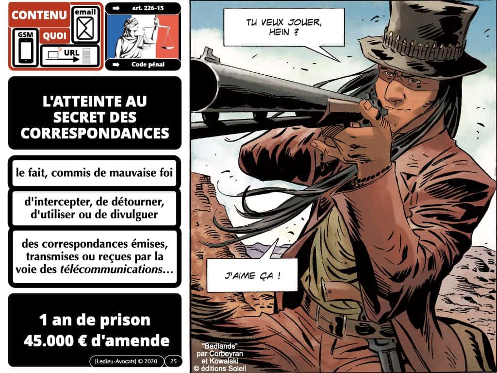 la sanction pénale du non-respect du secret des correspondances