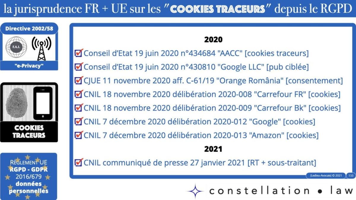 RGPD e-Privacy principes actualité jurisprudence ©Ledieu-Avocats 25-06-2021.133