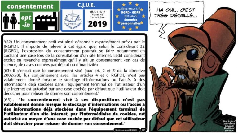 RGPD et jurisprudence CJUE 2019