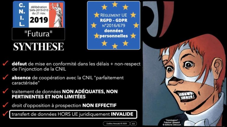 306 RGPD et jurisprudence e-Privacy données-personnelles 16:9 ©Ledieu-Avocats 05-10-2020 formation Les Echos Lamy Conference.322
