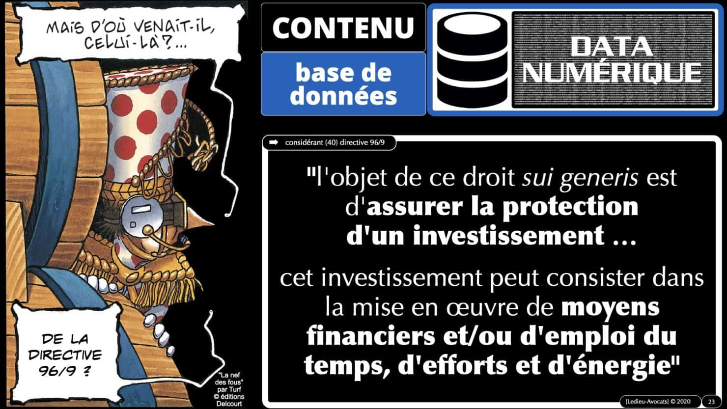 bases de données l'investissement producteur