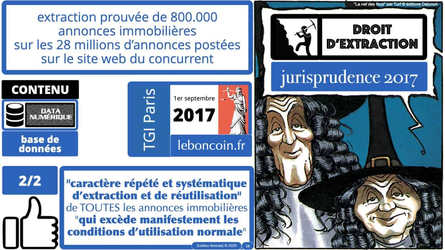 une jurisprudence de 2017 sur l'extraction répétée et systématique du contenu d'une base de données