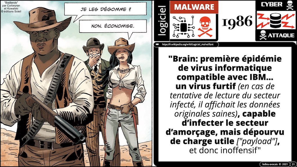 #350 cyber sécurité cyber attaque #02 CHRONOLOGIE 1945-2021 © Ledieu-Avocats technique droit numérique.021