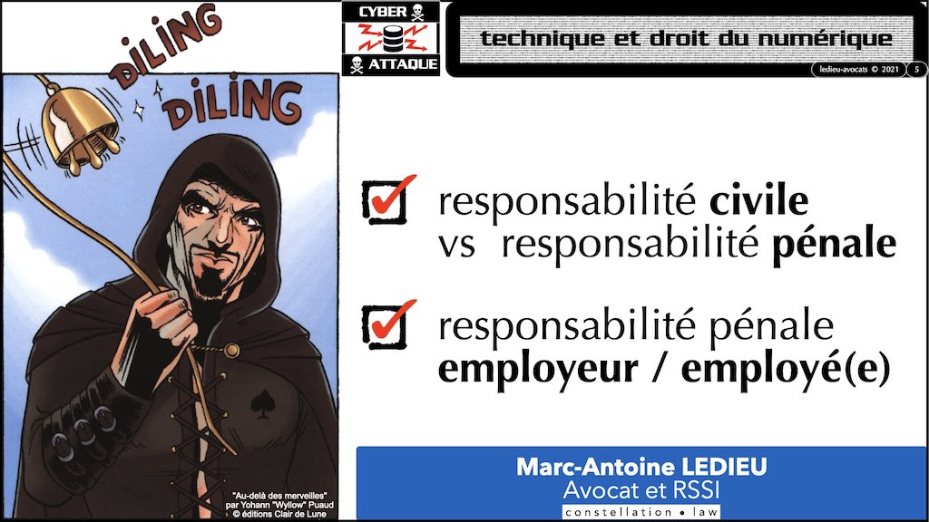 #353 cyber attaque cyber sécurité #26 RESPONSABILITE pénale © Ledieu-Avocats technique droit numérique 07-10-2021.005
