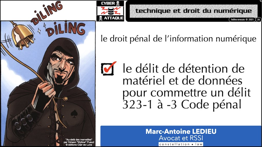 #353 cyber attaque cyber sécurité #26 RESPONSABILITE pénale © Ledieu-Avocats technique droit numérique 07-10-2021.026