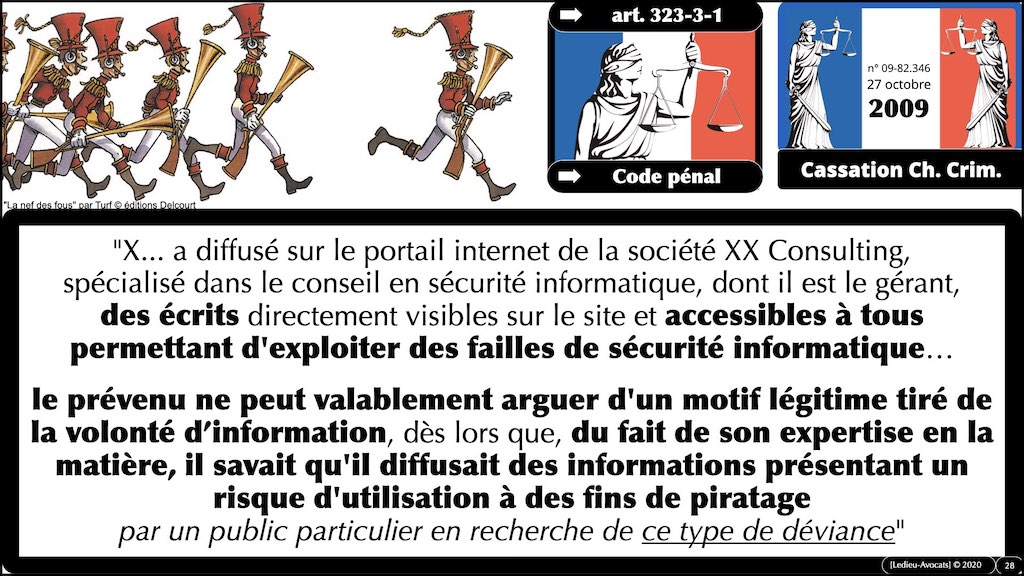 #353 cyber attaque cyber sécurité #26 RESPONSABILITE pénale © Ledieu-Avocats technique droit numérique 07-10-2021.028