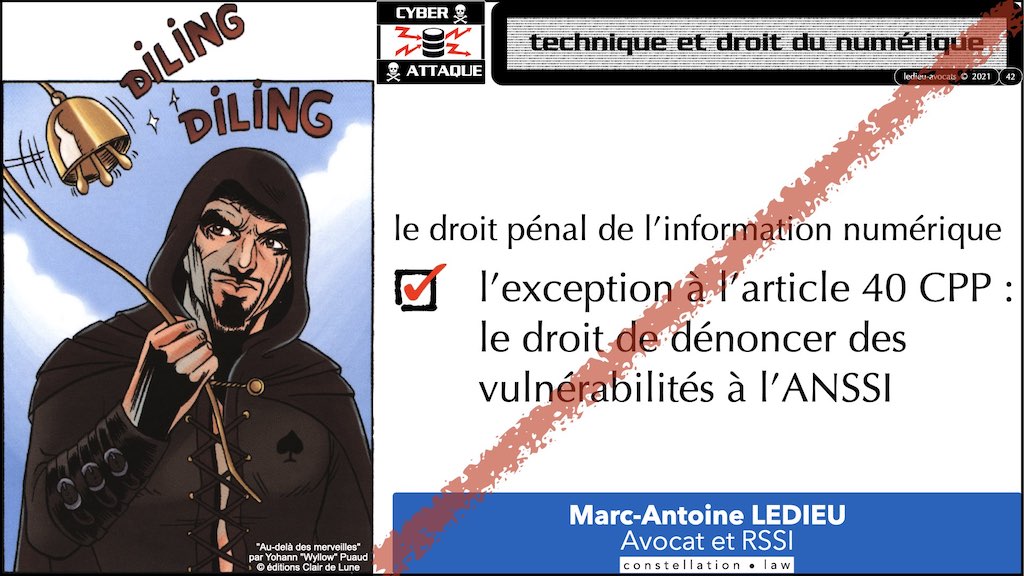 #353 cyber attaque cyber sécurité #26 RESPONSABILITE pénale © Ledieu-Avocats technique droit numérique 07-10-2021.042
