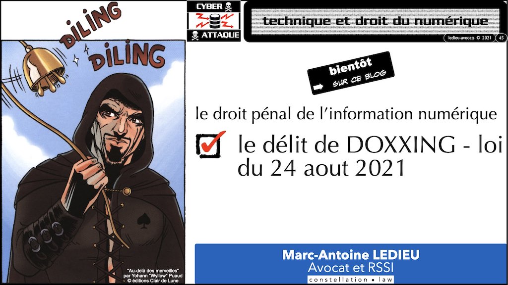 #353 cyber attaque cyber sécurité #26 RESPONSABILITE pénale © Ledieu-Avocats technique droit numérique 07-10-2021.045
