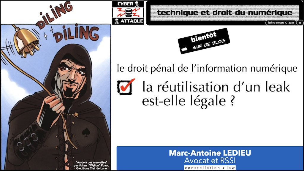 #353 cyber attaque cyber sécurité #26 RESPONSABILITE pénale © Ledieu-Avocats technique droit numérique 07-10-2021.046