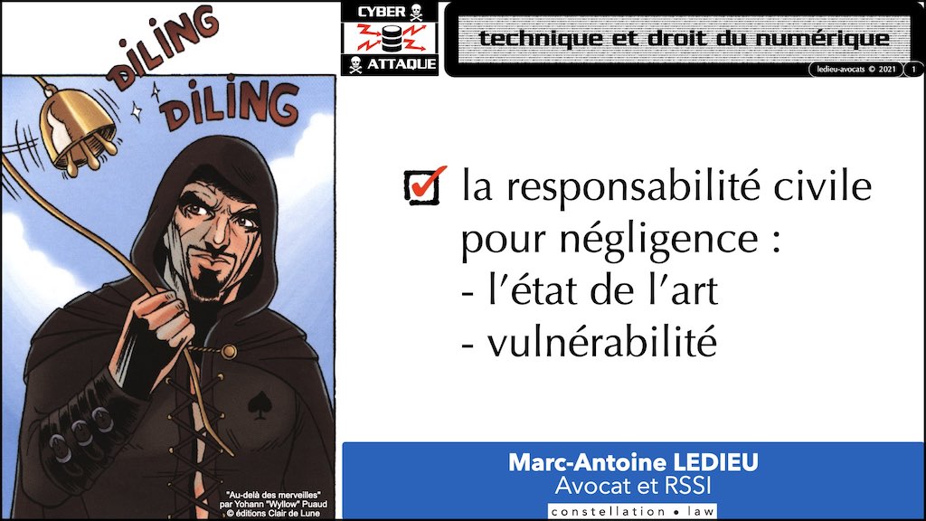 #353 cyber attaque cyber sécurité #27 RESPONSABILITE civile négligence ETAT de l'ART © Ledieu-Avocats technique droit numérique.001