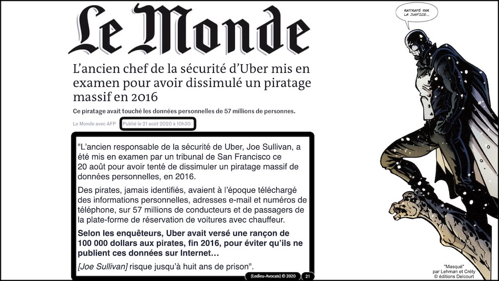 #353 cyber attaque cyber sécurité #27 RESPONSABILITE civile négligence ETAT de l'ART © Ledieu-Avocats technique droit numérique.021