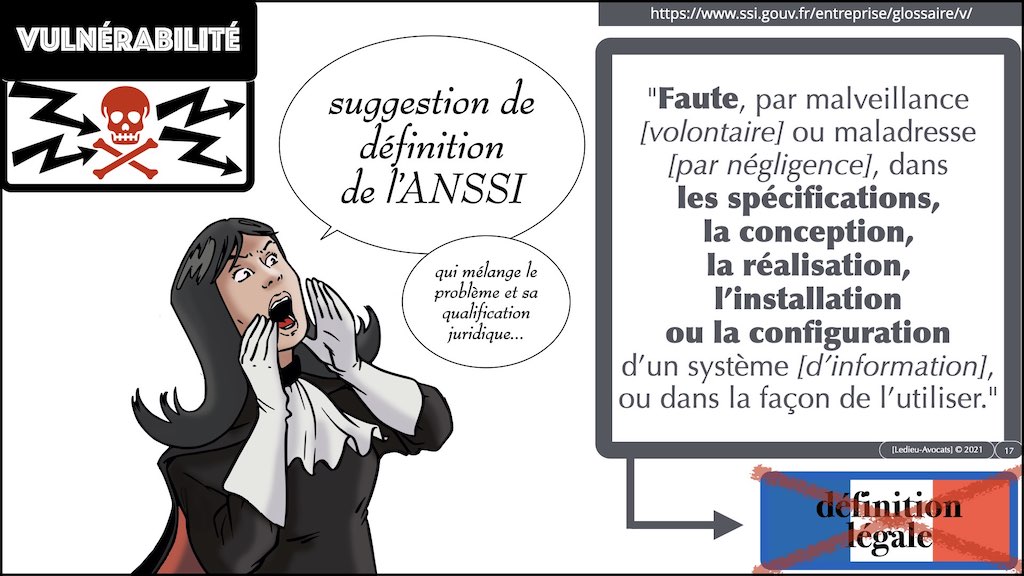 #353 cyber attaque cyber sécurité #28-2 DEFINITION Vulnérabilité © Ledieu-Avocats technique droit numérique 03-10-2021.017