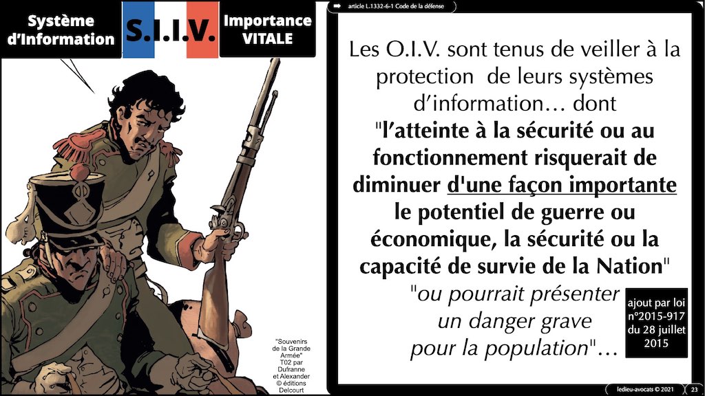 #356 OIV OSE OBLIGATIONS cyber sécurité systeme information + Vincent DESROCHES © Ledieu-Avocats technique droit numérique blog BD 30-10-2021 *16:9*.023