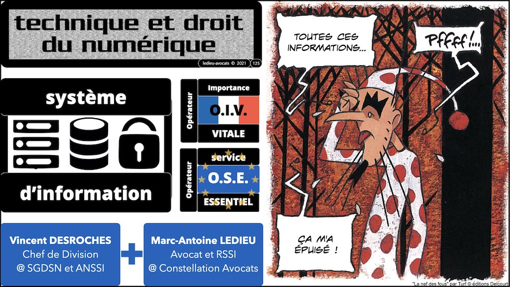 #356 OIV OSE OBLIGATIONS cyber sécurité systeme information + Vincent DESROCHES © Ledieu-Avocats technique droit numérique blog BD 30-10-2021 *16:9*.125