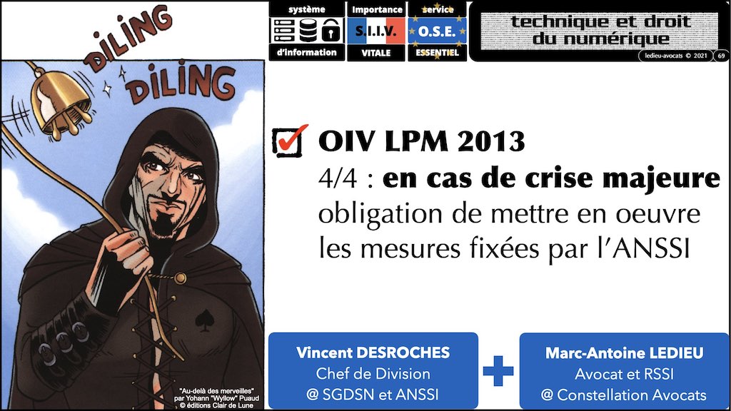 #356 OIV OSE OBLIGATIONS cyber sécurité systeme information + Vincent DESROCHES © Ledieu-Avocats technique droit numérique blog BD 30-10-2021 *16:9*.069
