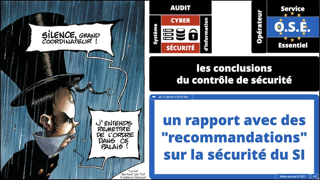 #356 cyber sécurité #03 OIV OSE OBLIGATIONS sécurité systeme information © Ledieu-Avocats technique droit numérique blog BD 04-11-2021.008