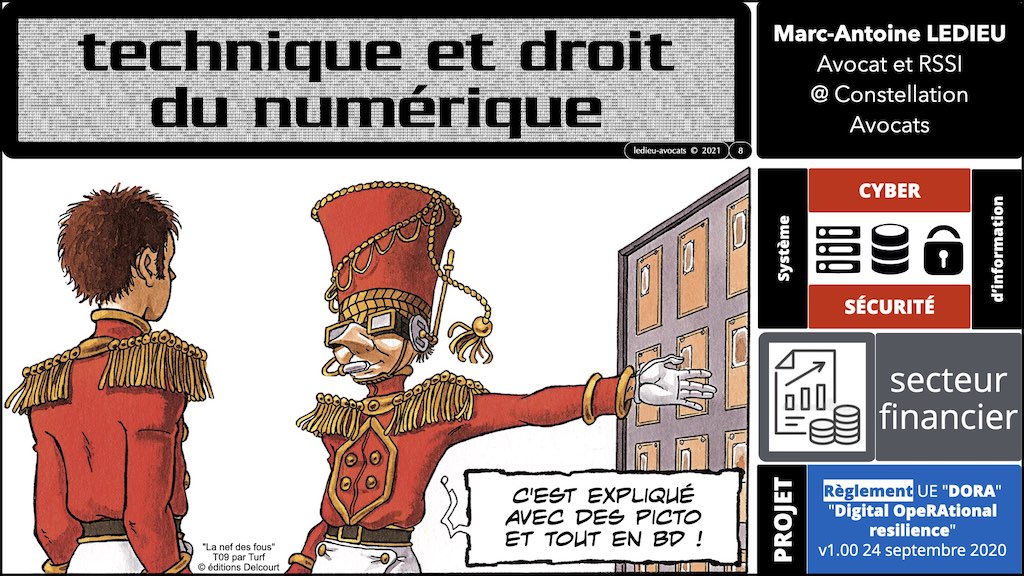 #357 DORA sécurité informatique expliquée secteur financier - cybersécurité OSE projet Règlement UE © Ledieu-Avocats technique droit numérique BLOG BD.008