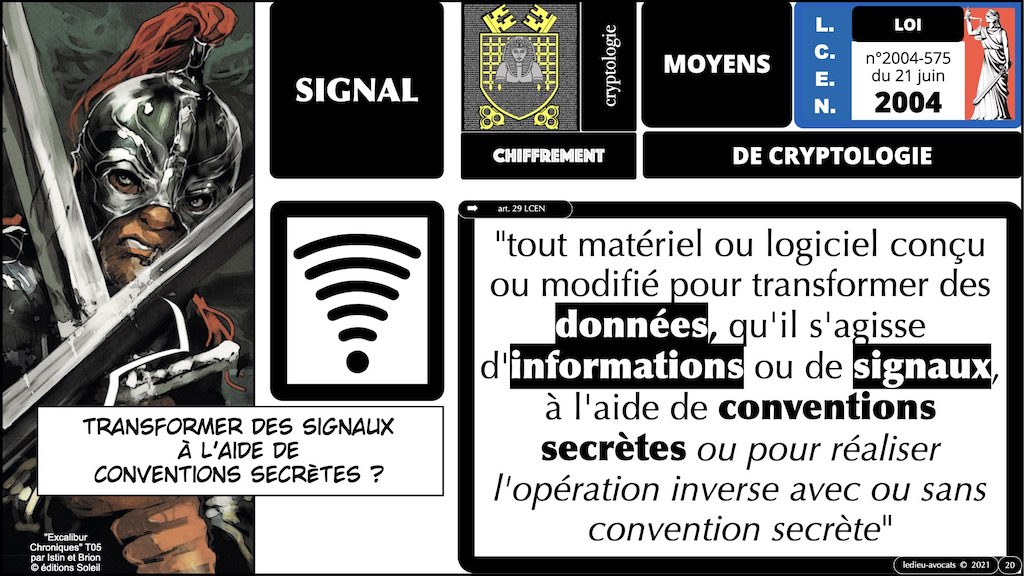 362 chiffrement cryptographie #2 législation droit chiffrement © Ledieu-Avocat technique droit numérique BLOG BD 11-2021 .020