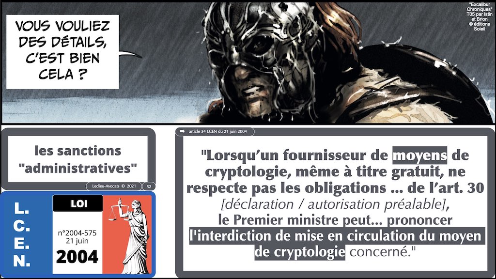 362 chiffrement cryptographie #2 législation droit chiffrement © Ledieu-Avocat technique droit numérique BLOG BD 11-2021 .052