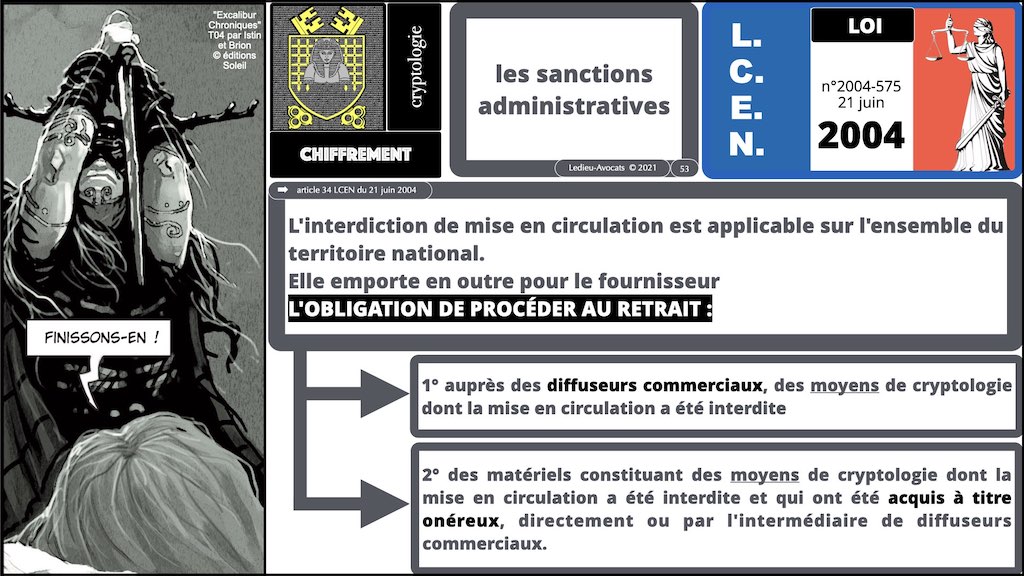 362 chiffrement cryptographie #2 législation droit chiffrement © Ledieu-Avocat technique droit numérique BLOG BD 11-2021 .053