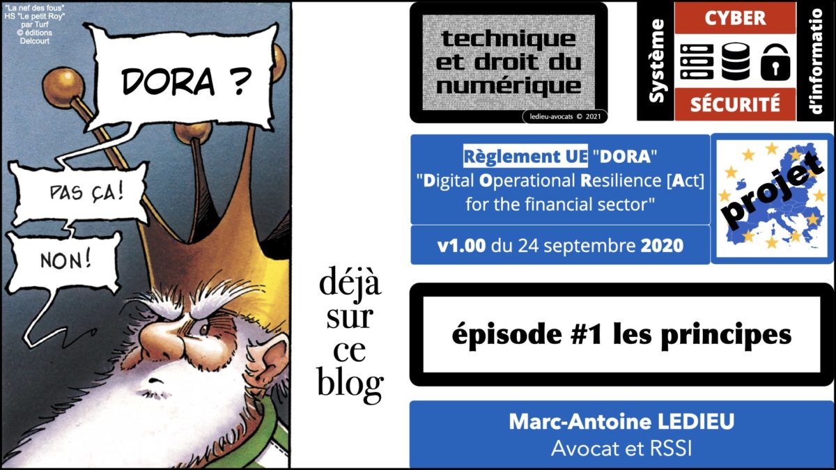 DORA securité informatique secteur financier projet Règlement UE © Ledieu-Avocats technique droit numérique blog BD