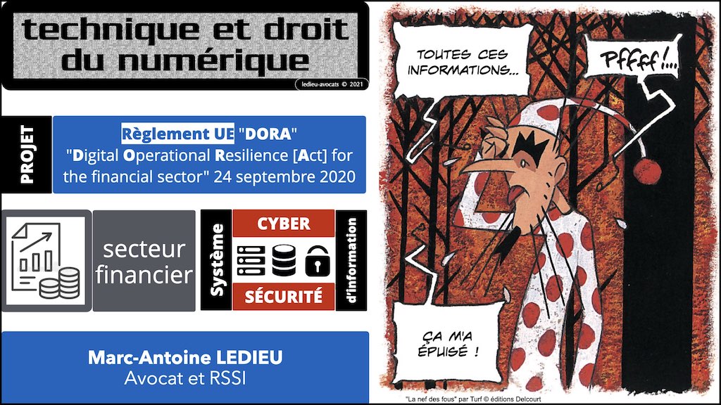 DORA #2 définitions sécurité informatique du secteur financier.102