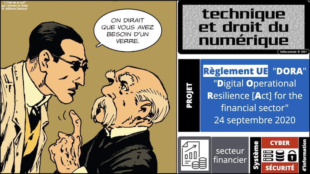DORA #2 définitions sécurité informatique du secteur financier.106