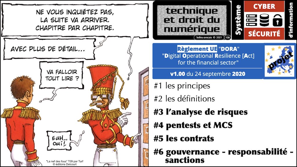 DORA #2 définitions sécurité informatique du secteur financier.108
