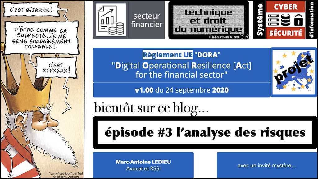 DORA #2 définitions sécurité informatique du secteur financier.109