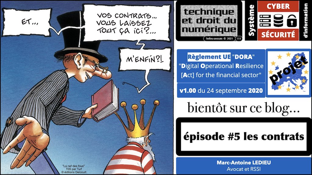DORA #2 définitions sécurité informatique du secteur financier.111