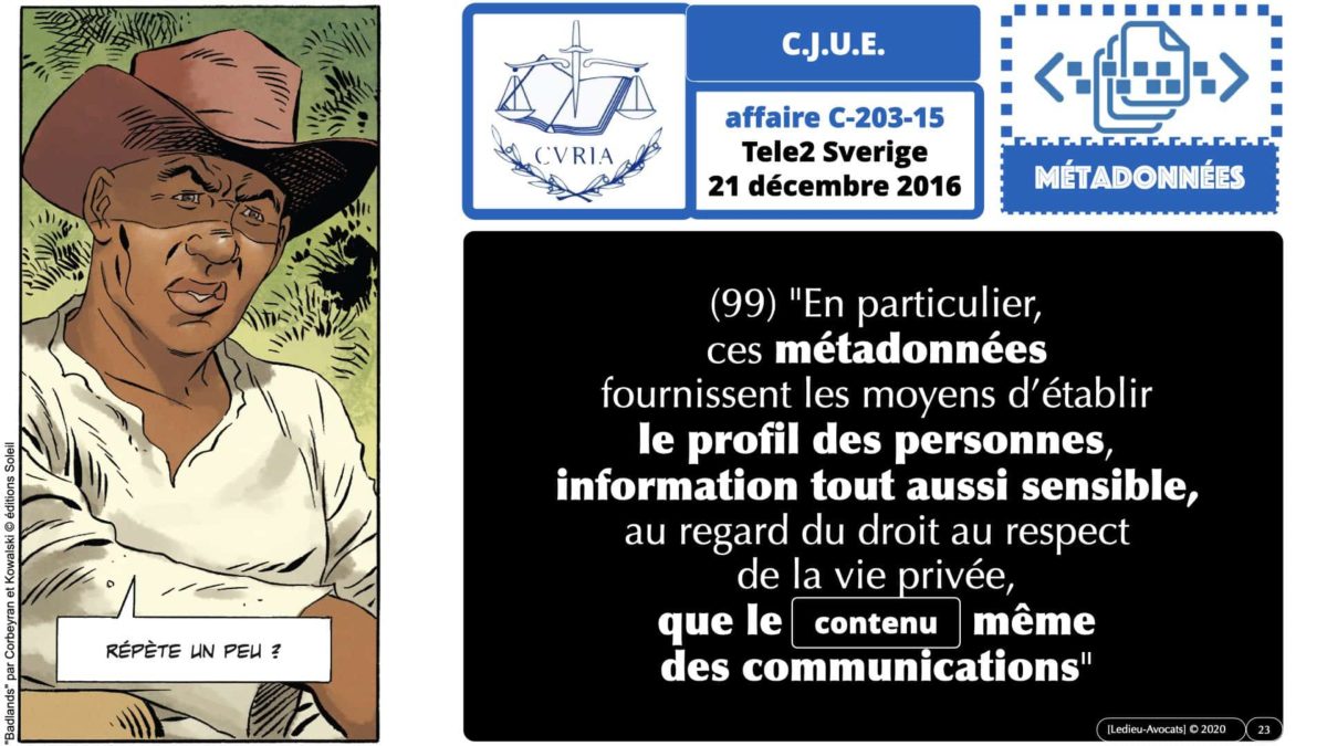 métadonnées et données personnelles : même la jurisprudence connait le problème !!!