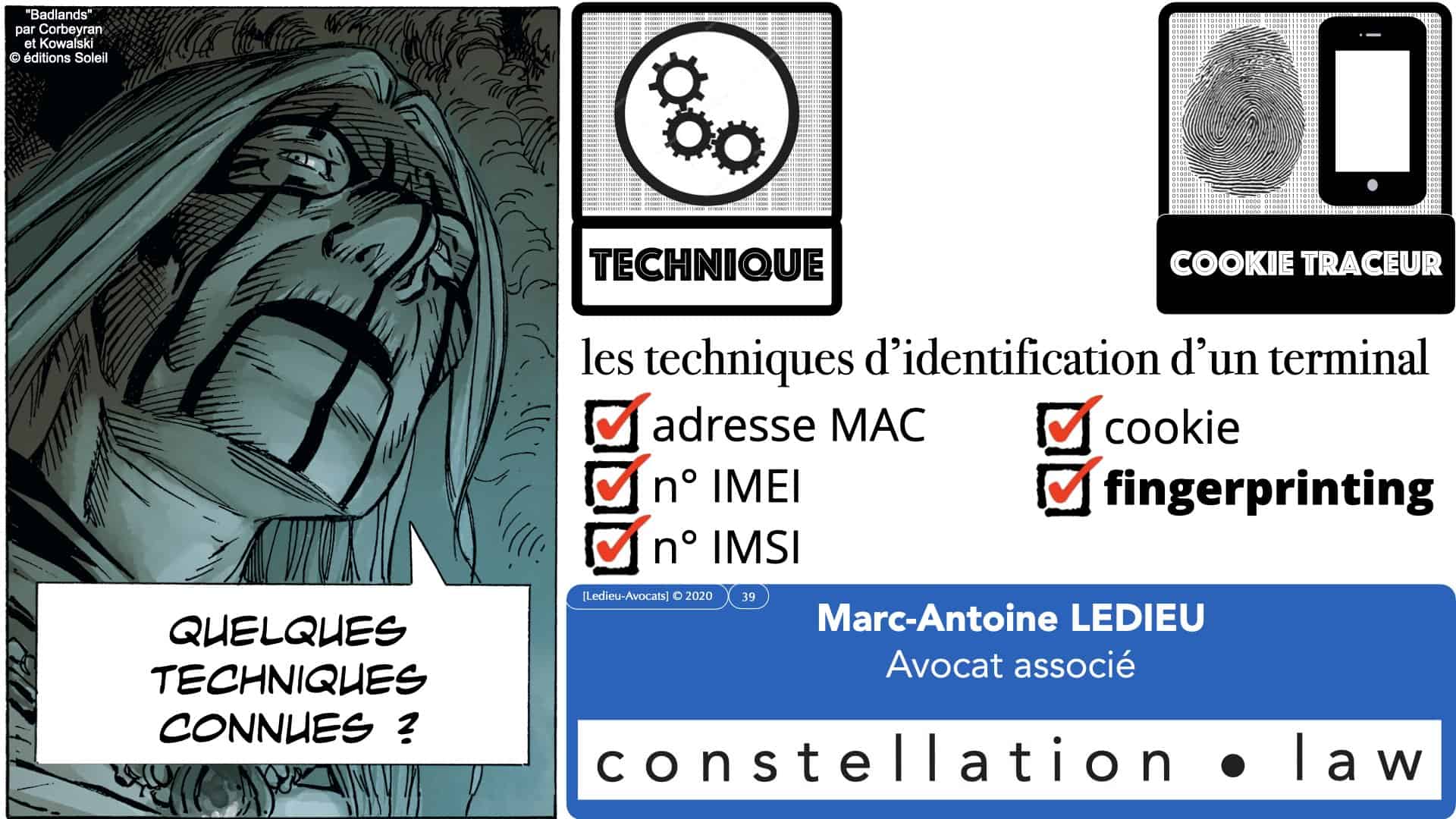 métadonnées données personnelles : les techniques d'identification d'un terminal