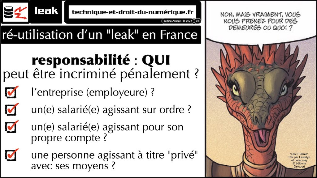 370 LEAK PENAL pour RSSI © Ledieu-Avocats technique droit numérique BLOG BD 30-12-2021.028