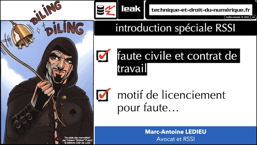 370 LEAK PENAL pour RSSI © Ledieu-Avocats technique droit numérique BLOG BD 30-12-2021.044
