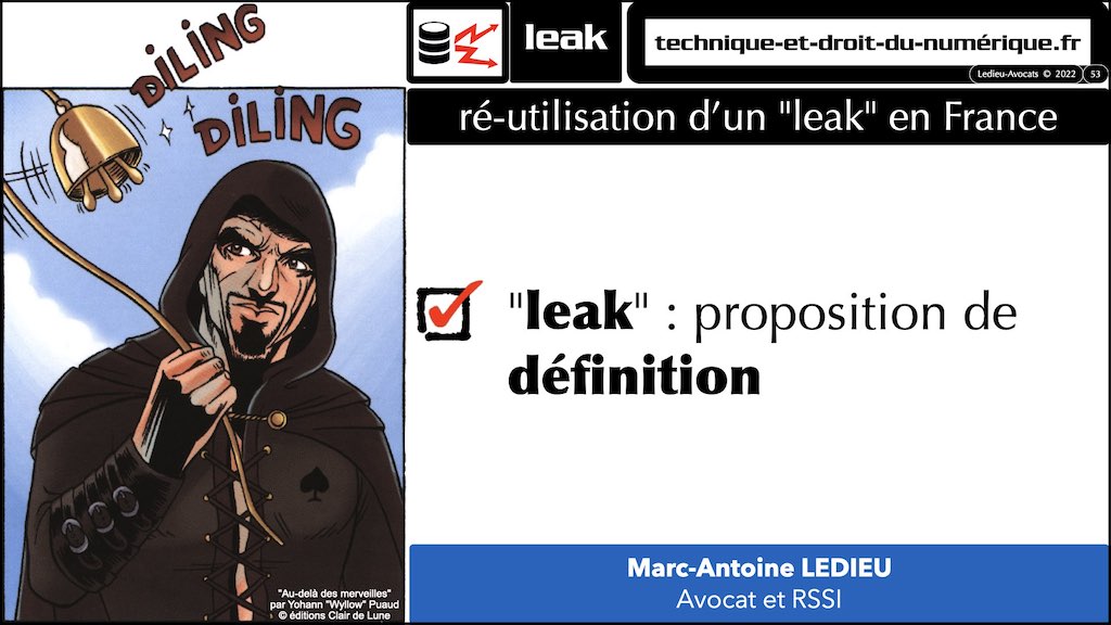 370 LEAK PENAL pour RSSI © Ledieu-Avocats technique droit numérique BLOG BD 30-12-2021.053