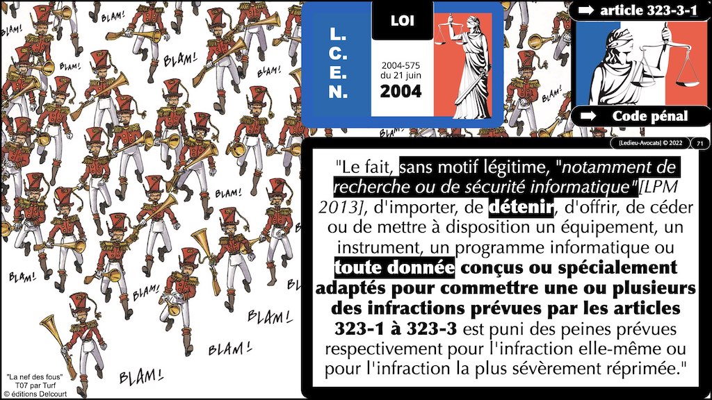 370 LEAK PENAL pour RSSI © Ledieu-Avocats technique droit numérique BLOG BD 30-12-2021.071