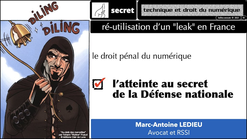 370 LEAK PENAL pour RSSI © Ledieu-Avocats technique droit numérique BLOG BD 30-12-2021.091