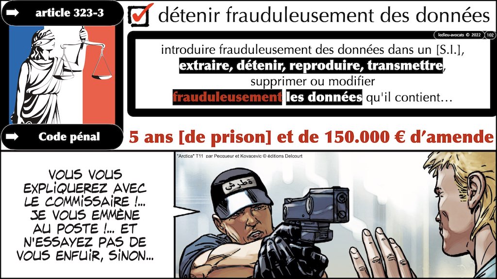 STAD LEAK PENAL pour RSSI © Ledieu-Avocats technique droit numérique BLOG BD