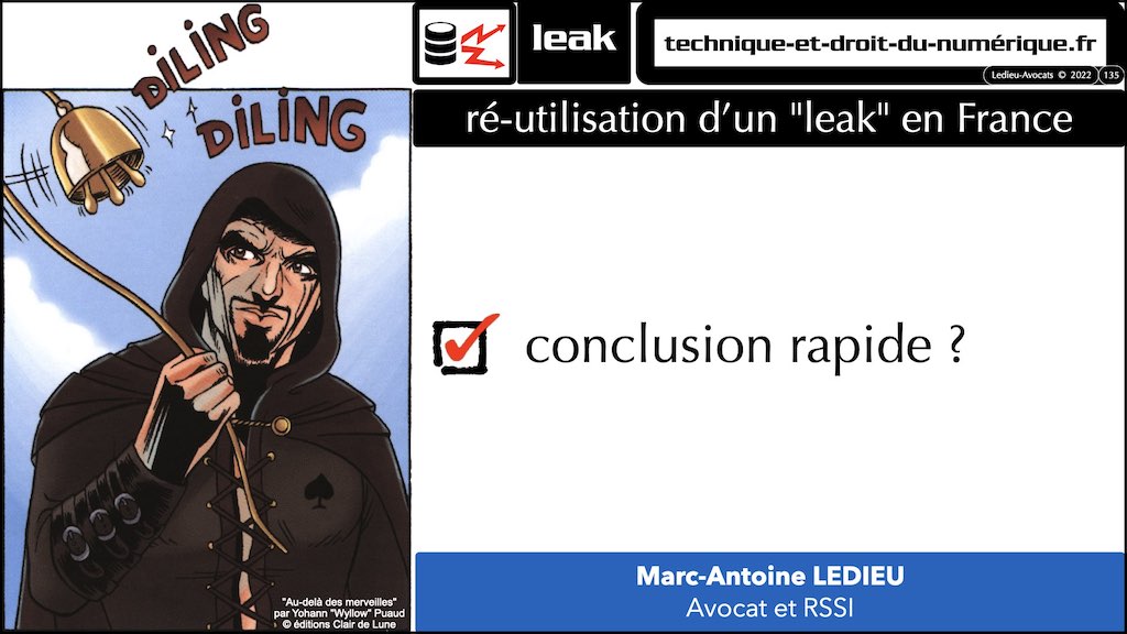 370 LEAK PENAL pour RSSI © Ledieu-Avocats technique droit numérique BLOG BD 30-12-2021.135