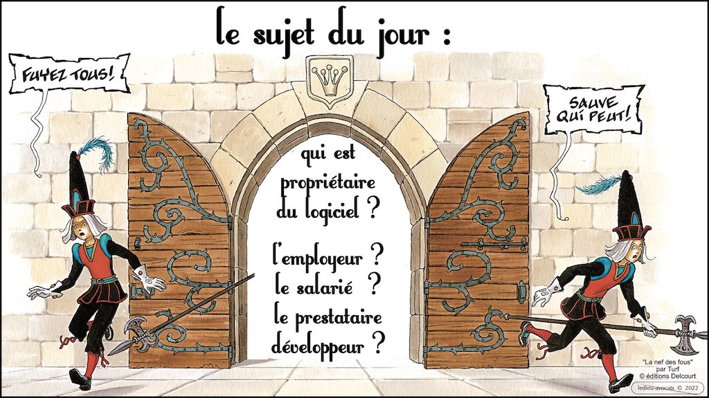 #374 qui est propriétaire du logiciel ? employeur ? salarié(s) prestataire développeur ? © Ledieu-Avocats technique droit numerique 17-01-2022.002