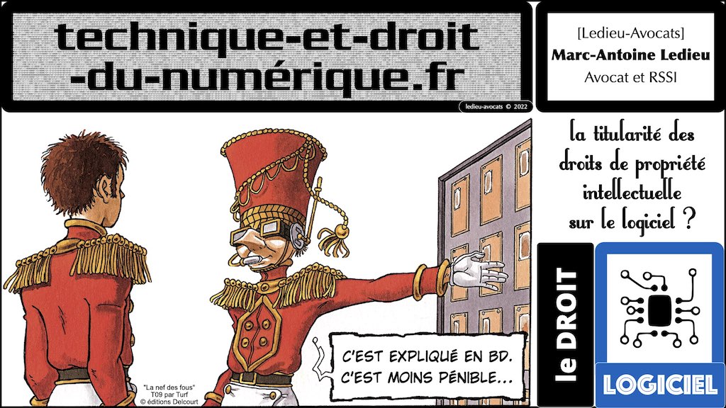 #374 qui est propriétaire du logiciel ? employeur ? salarié(s) prestataire développeur ? © Ledieu-Avocats technique droit numerique 17-01-2022.009