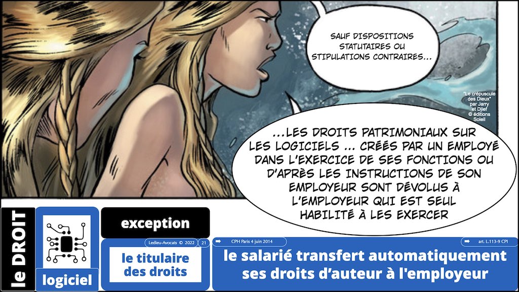 #374 qui est propriétaire du logiciel ? employeur ? salarié(s) prestataire développeur ? © Ledieu-Avocats technique droit numerique 17-01-2022.021