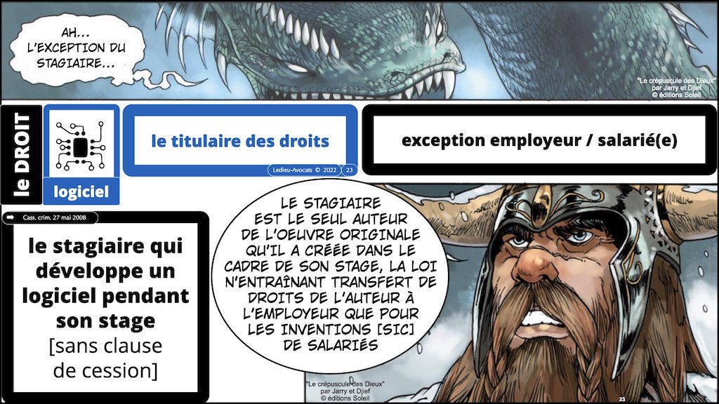 #374 qui est propriétaire du logiciel ? employeur ? salarié(s) prestataire développeur ? © Ledieu-Avocats technique droit numerique 17-01-2022.023